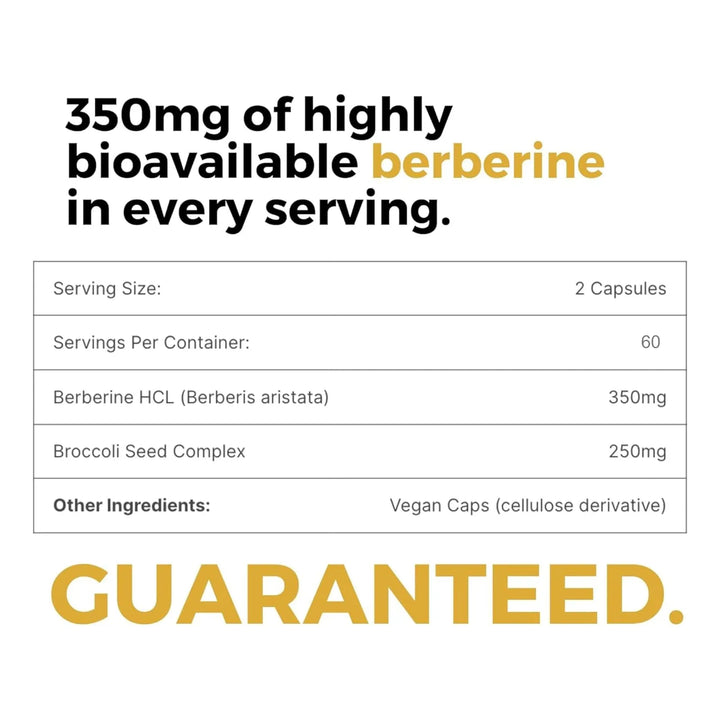 Berberina 350 Mg Con Complejo De Semillas De Brócoli Para Ma - Imagen 2