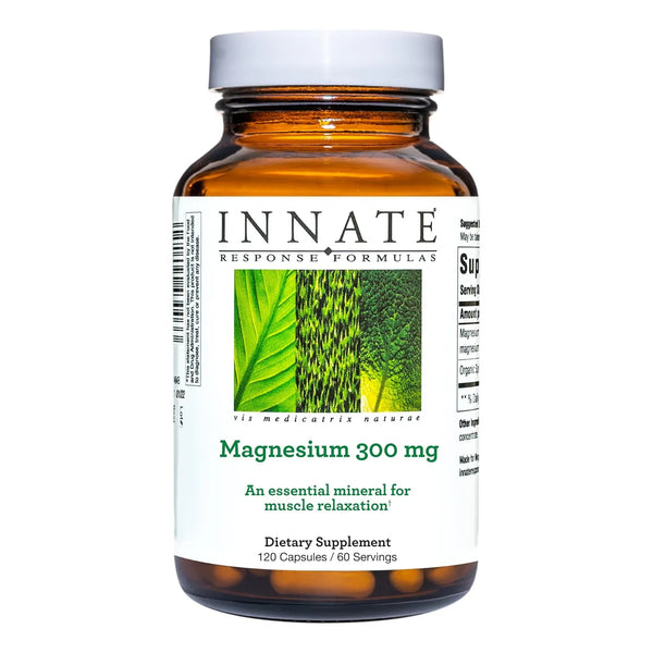 Magnesio 300 Mg Relaxación Muscular 120 Cápsulas Naturales - Imagen 1