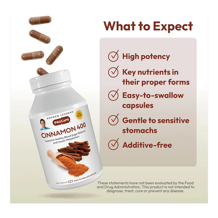 Cápsulas De Canela 400 Mg Extracto Estandarizado Alta Potenc - Imagen 4