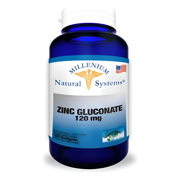 Zinc Gluconate 120 Mg 100 Sg Sy Sin Sabor - Imagen 1