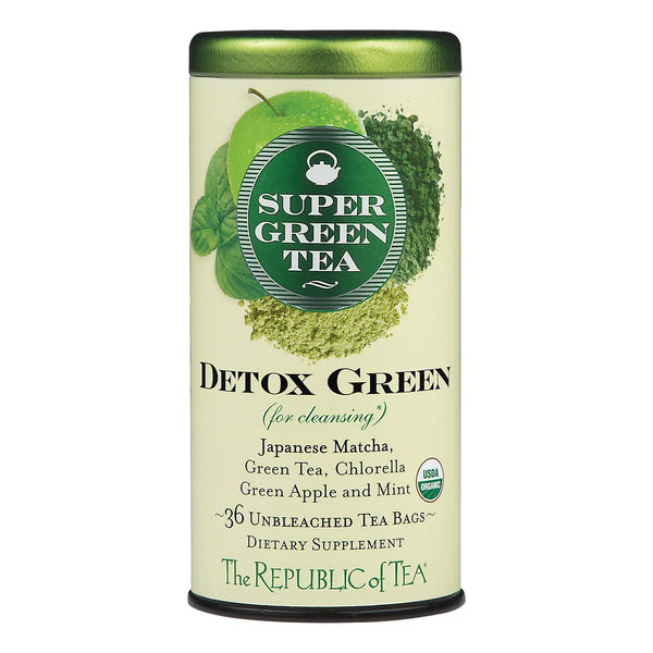 Té Detox Verde Orgánico 36 Bolsitas Sabor Fresco Energía Natural