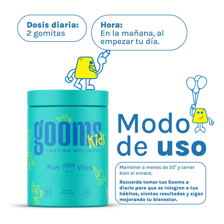 Gooms Niños Multiv - Suplemento Naranja - Imagen 2
