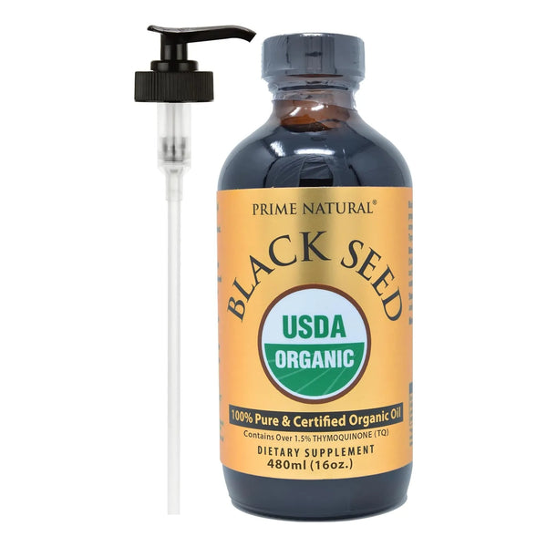 Aceite Orgánico De Semillas Negras 473 Mililitros Prensado E - Imagen 1