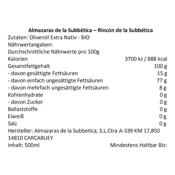 Aceite De Oliva Virgen Extra Orgánico Prensado En Frío 500ml - Imagen 10