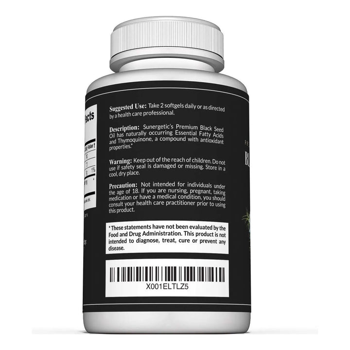 Cápsulas De Aceite De Semilla De Comino Negro 1000 Mg Porció - Imagen 3