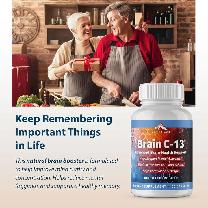 Refuerzo Cognitivo Brain C-13 Apoyo Natural Salud Cerebral M - Imagen 8