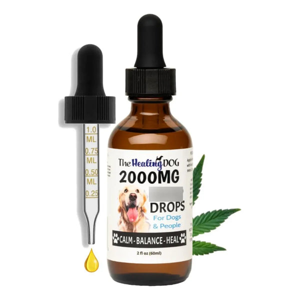 Gotas De Cáñamo 2000 Mg Para Perros Y Humanos Alivio Natural Premium