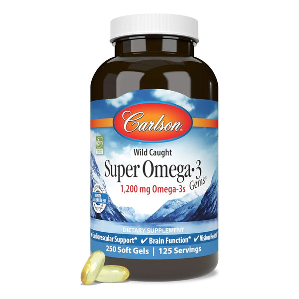 Omega 3 Aceite Pescado 1200 Mg Capturado Salvaje 250 Geles B - Imagen 1