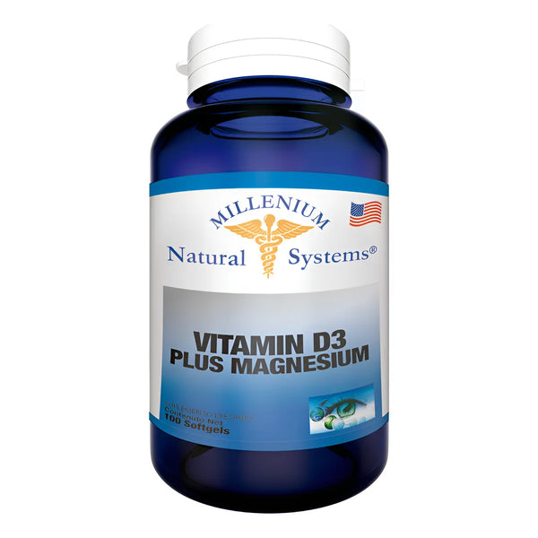 Vitamina D3 Plus Magnesium 100 Sin Sabor - Imagen 1