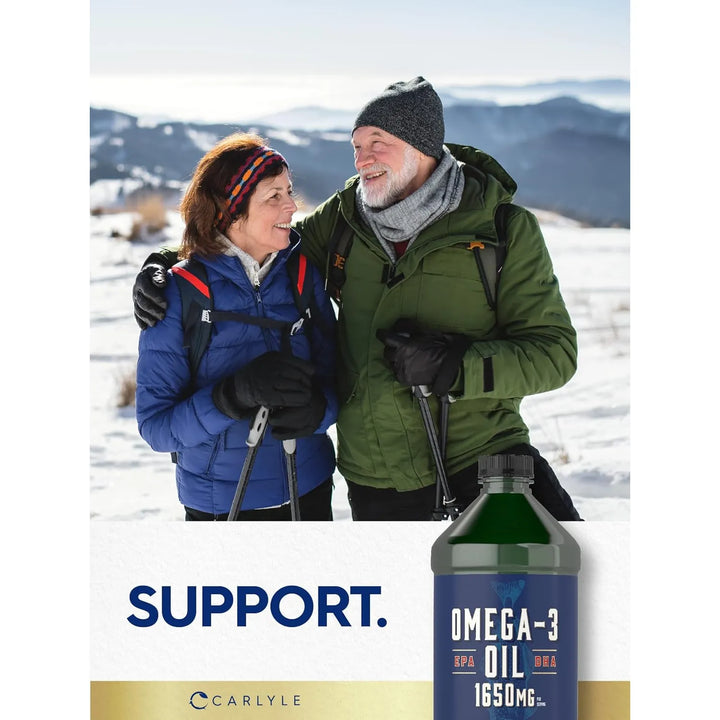 Aceite De Pescado Líquido Omega 3 1650 Mg Limón 946 Ml Doble - Imagen 6