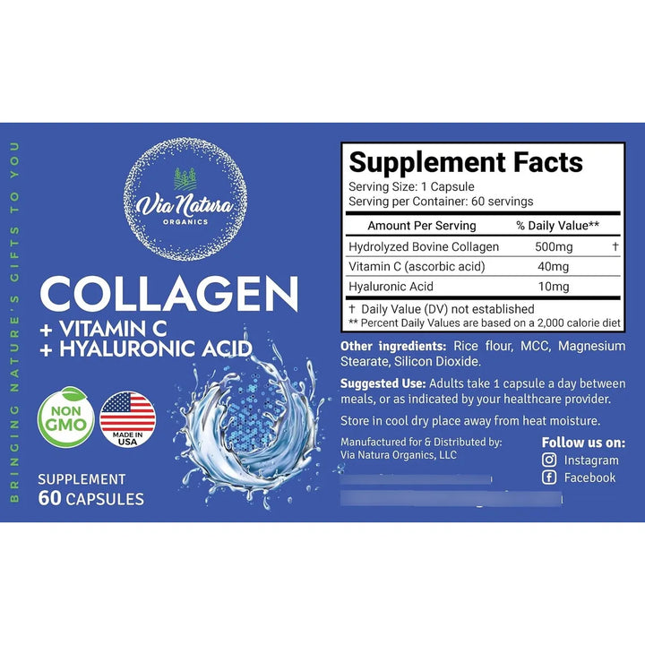 Colágeno Vitamina C Ácido Hialurónico Péptidos Hidrolizados - Imagen 5