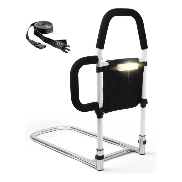 Rieles De Cama Para Adultos Mayores Con Doble Agarre Y Luz Nocturna