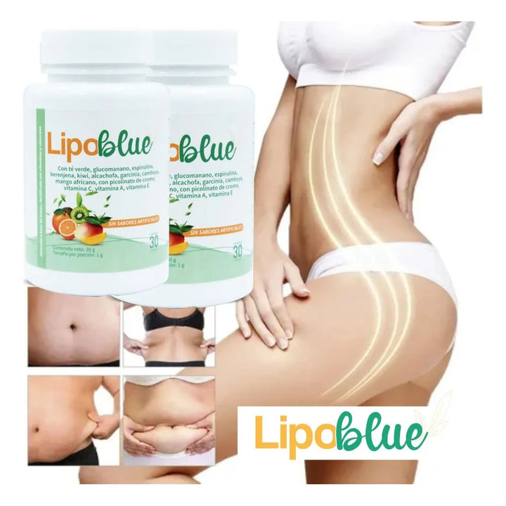 Lipo Blue Adelgazante Quemador Grasa Natural Control Apetito Energético Pierde Tallas Sin Sabor Artificial - Imagen 4