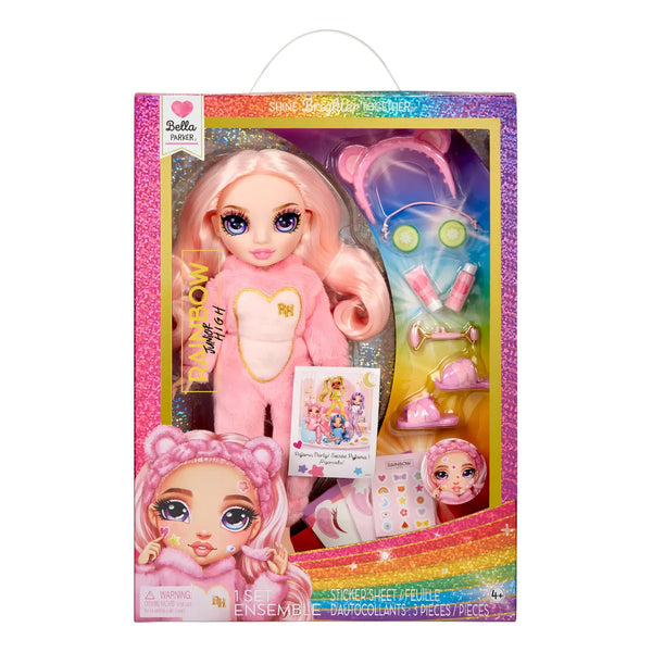 Rainbow High Bella Fiesta Pijama Mameluco Rosa Juguete Suave Amistad