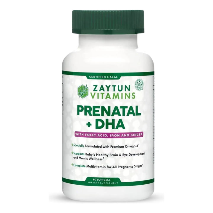 Vitaminas Prenatales Halal Con Dha Hierro Ácido Fólico Jengi - Imagen 1