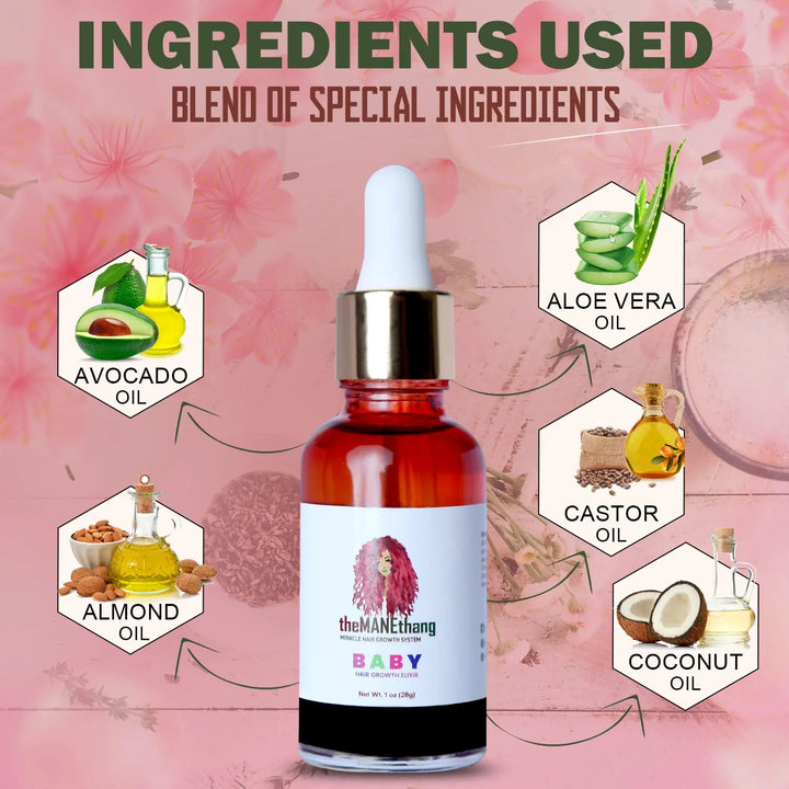 Aceite Orgánico Para Crecimiento Cabello Bebé Con Coco Oliva - Imagen 6