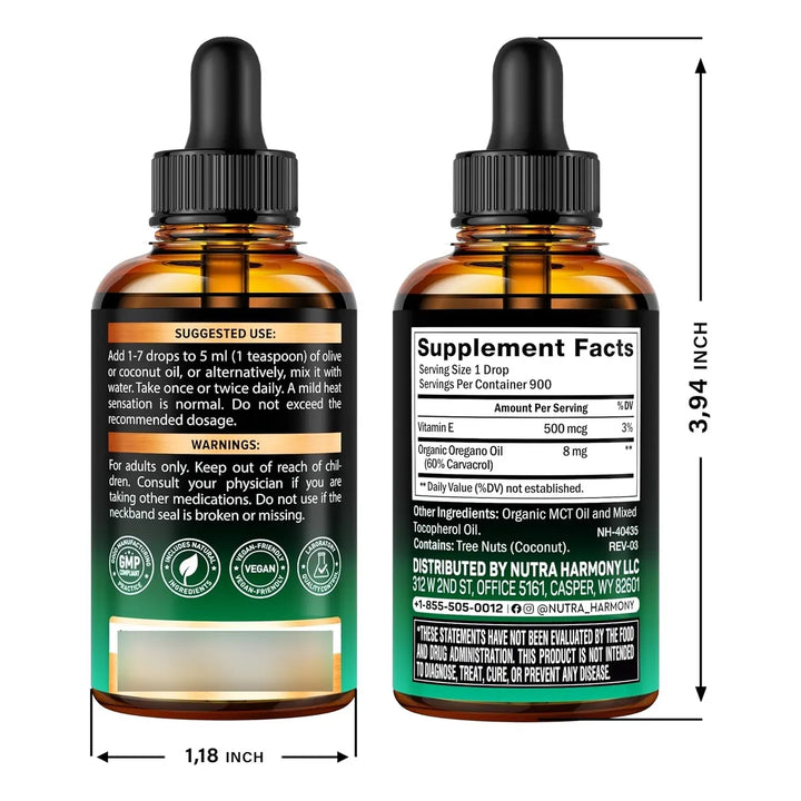 Aceite De Orégano Orgánico Con Vitamina E Digestivo 30 Ml - Imagen 2