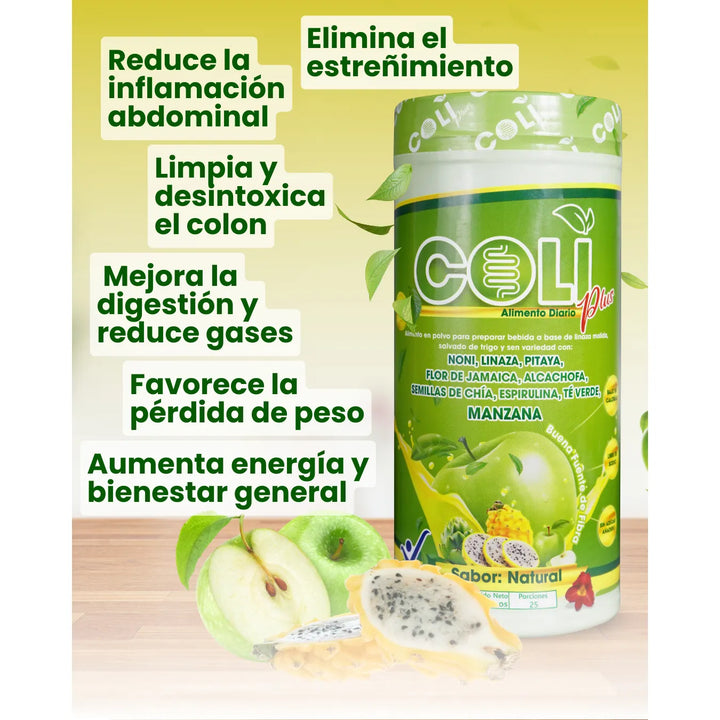 Coli Plus Fibra Natural- Estreñimiento Inflamacion Adelgaza - Imagen 2