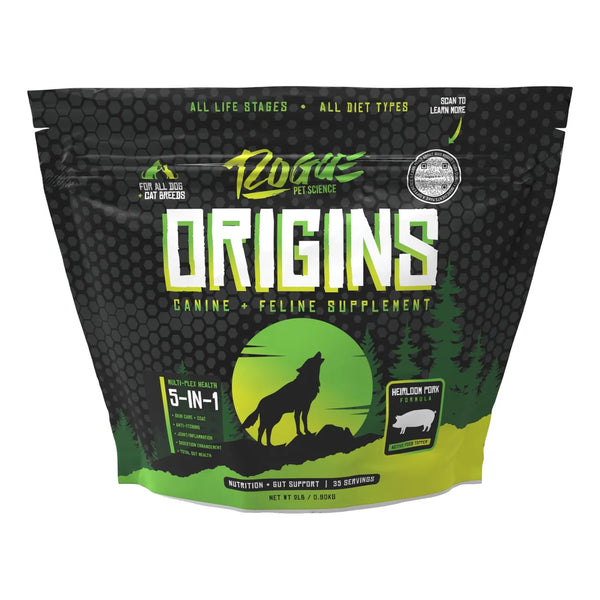 Polvo Nutritivo Para Perros 5 En 1 Origins Con Proteina De Cerdo Natural