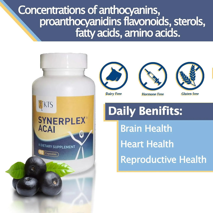 Cápsulas Açaí Natural Antioxidantes Nutrientes Salud Cerebra - Imagen 7