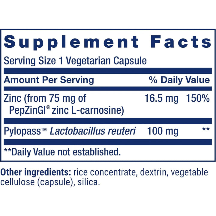 Apoyo Digestivo Con Zinc L-carnosina Y Piropasas 60 Cápsulas - Imagen 3
