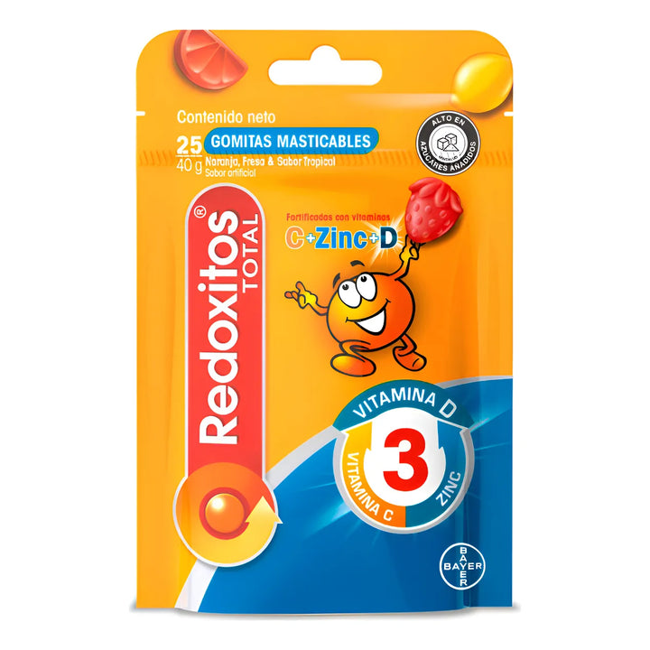 Redoxitos Total Gums 25 Co Naranja - Fresa - Limón - Imagen 1