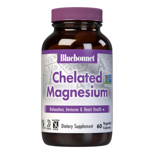 Cápsulas De Magnesio Quelatado 200 Mg Apoyo Al Estrés 60 Uni - Imagen 1