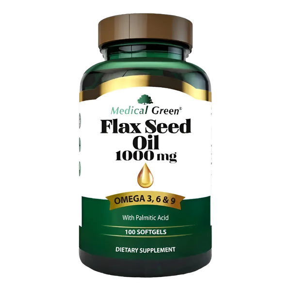 Flax Seed Oil 1000mg Omega 3-6-9 X100 Soft Sin Sabor - Imagen 1