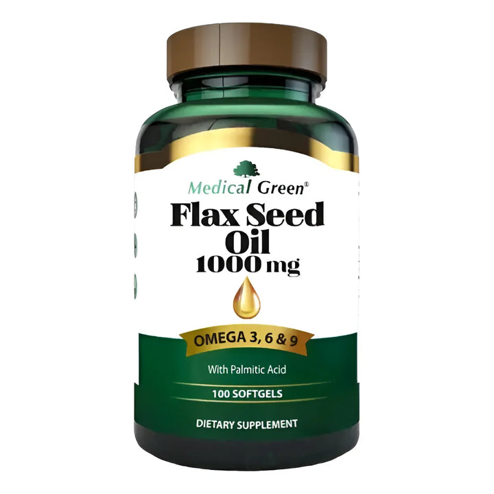 Flax Seed Oil 1000mg Omega 3-6-9 X100 Soft Sin Sabor - Imagen 1