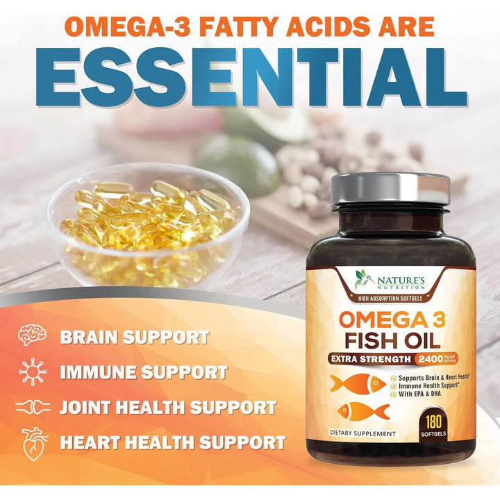 Aceite De Pescado Omega 3 2400 Mg En Cápsulas Blandas Para S - Imagen 6