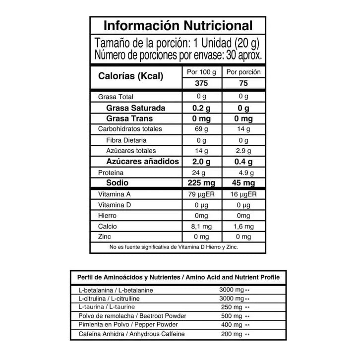 Ultimate Imn Pre Entreno X 600g - Imagen 3