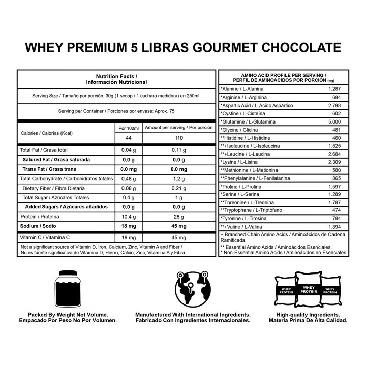 Whey Premium 5 Libras Egp Elite Gold Pure 5lb Standard 5 Lb - Imagen 2