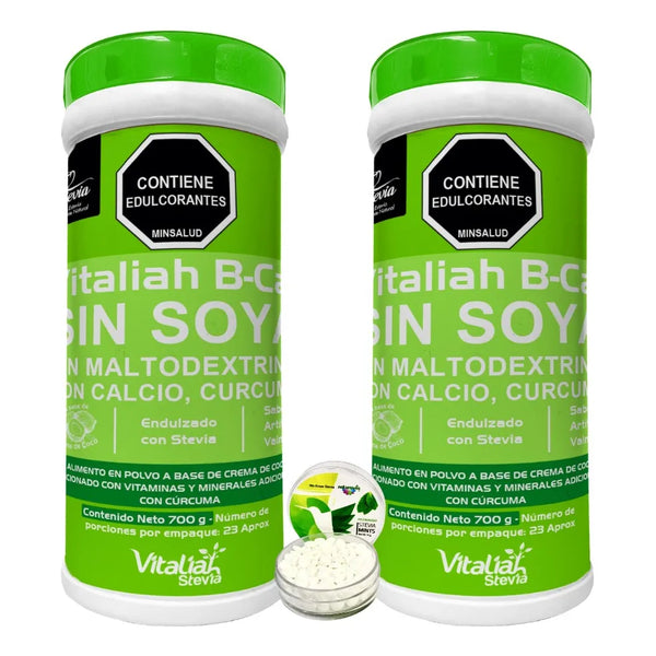 Kit X2 Suplemento Calcio B-cal Vitaliah + Mentas Stevia - Imagen 1