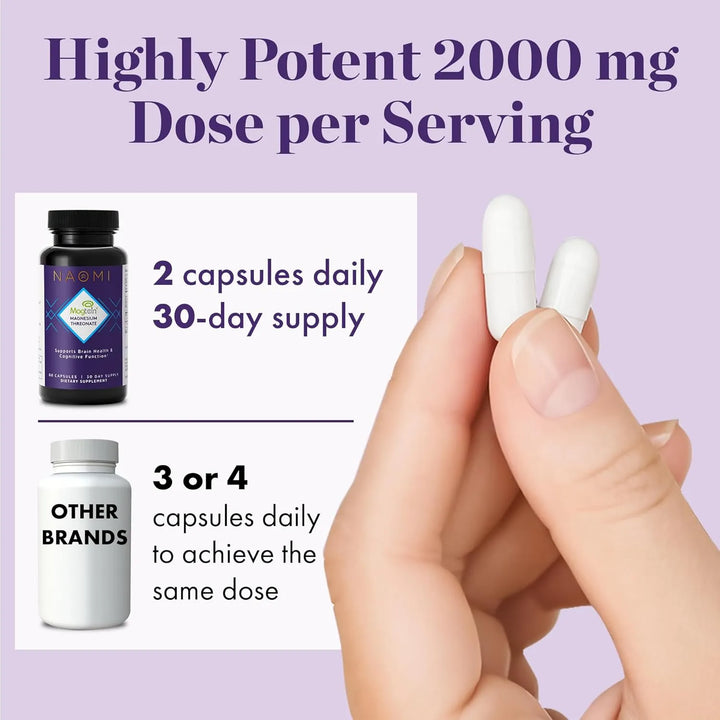 L-treonato De Magnesio 2000 Mg Magtein Alta Absorción Memori - Imagen 6