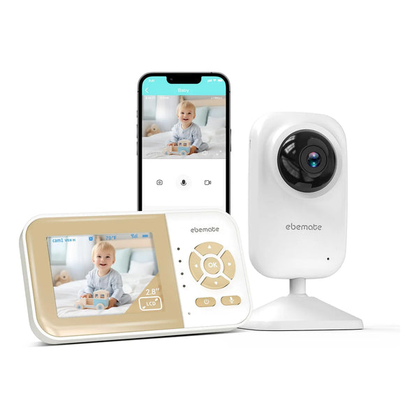 Monitor De Video Para Bebés Con Audio Bidireccional Y Visión Nocturna Ebemate EB29