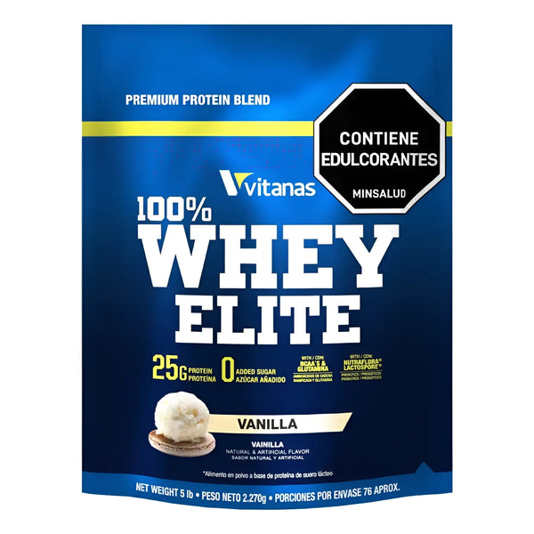 100% Whey Elite 5 Lbs Vitanas - Imagen 1