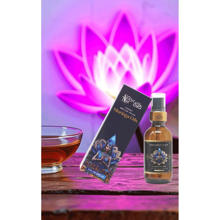 Aceite De Moringa Puro Con Aceite Esencial De Flor De Loto A - Imagen 8