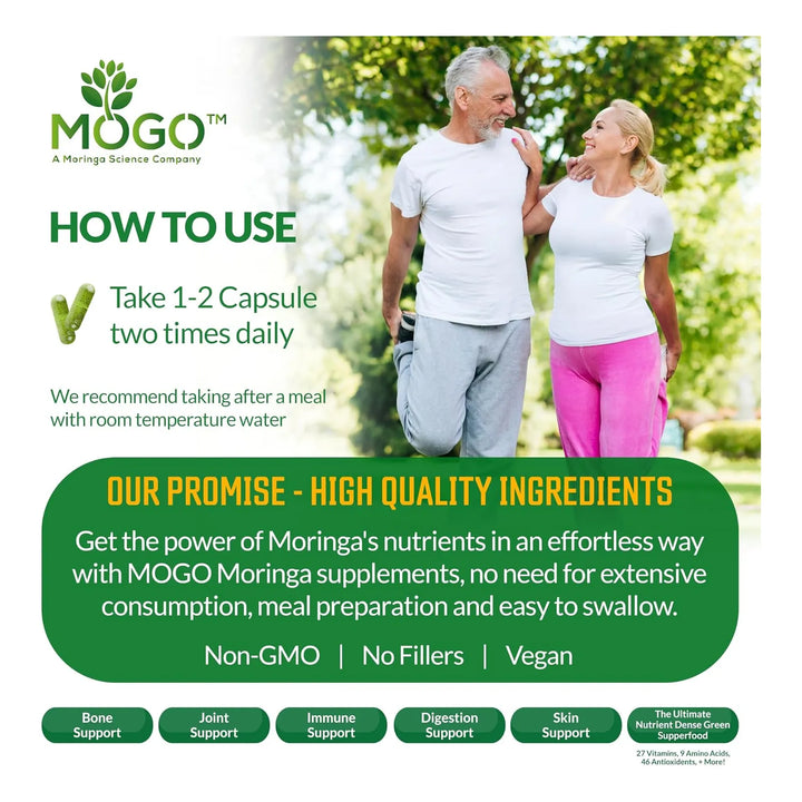 Cápsulas De Moringa Orgánica 180 Unidades Para Energía Inmun - Imagen 8