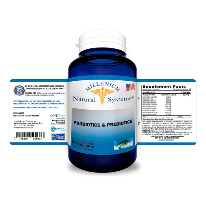 Probioticos Y Prebioticos 60 Ca - Imagen 2