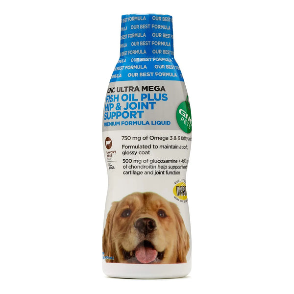 Aceite De Pescado Ultra Mega Para Perros 473 Ml Sabor Carne Soporte Articulaciones Y Pelaje