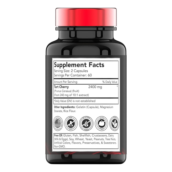 Cápsulas Cereza Ácida 2400 Mg 120 Unidades Antioxidantes Apo - Imagen 2