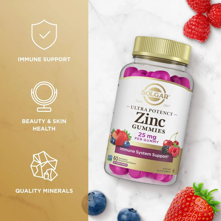 Cápsulas De Zinc 25 Mg Citrato Ultra Potencia Sabor Frutas A - Imagen 3