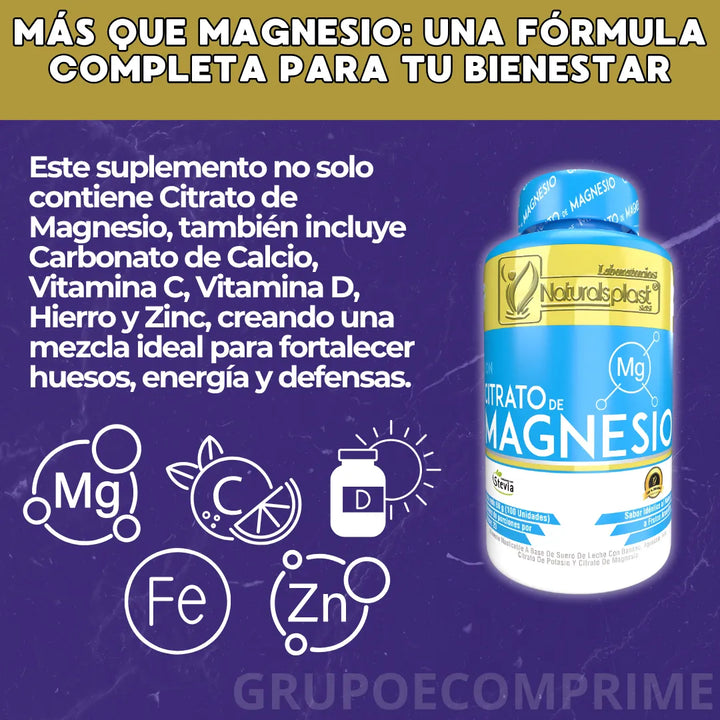 Citrato Magnesio Capsulas X100 Natural - Imagen 4