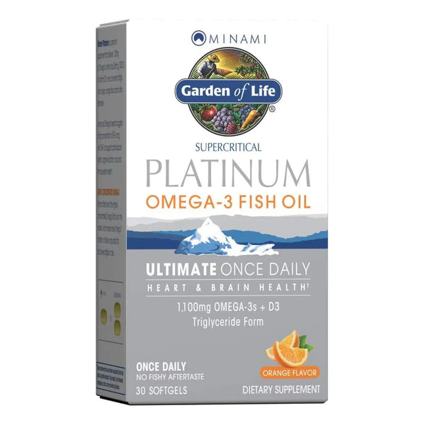 Aceite De Pescado Omega 3 Salud Cerebral Y Cardíaca 30 Cápsulas Garden Of Life