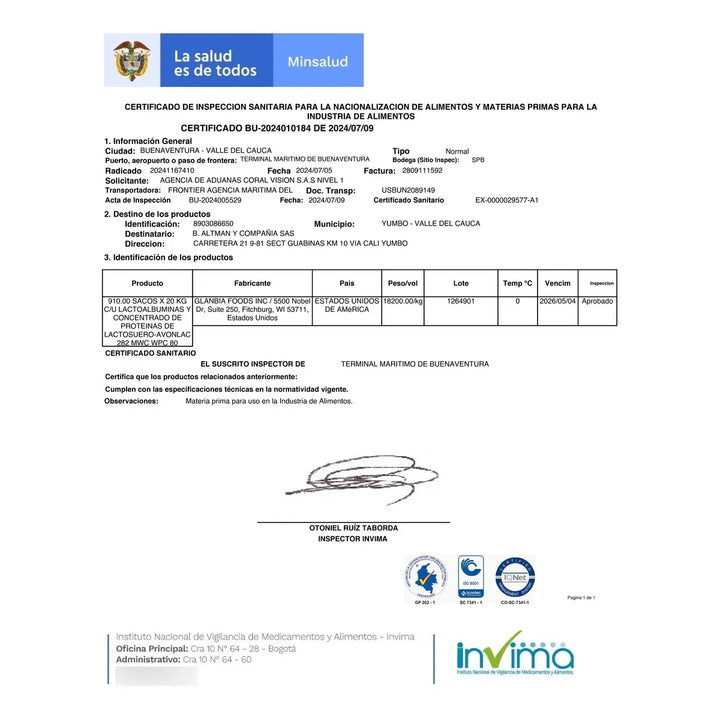 Wpc Whey Proteina Pura Wpc 100% 500 Gramos 500gr 500 Gr 1 Libra 1lb 1 Lb Whey Protein Concentrate Concentrada - Imagen 2