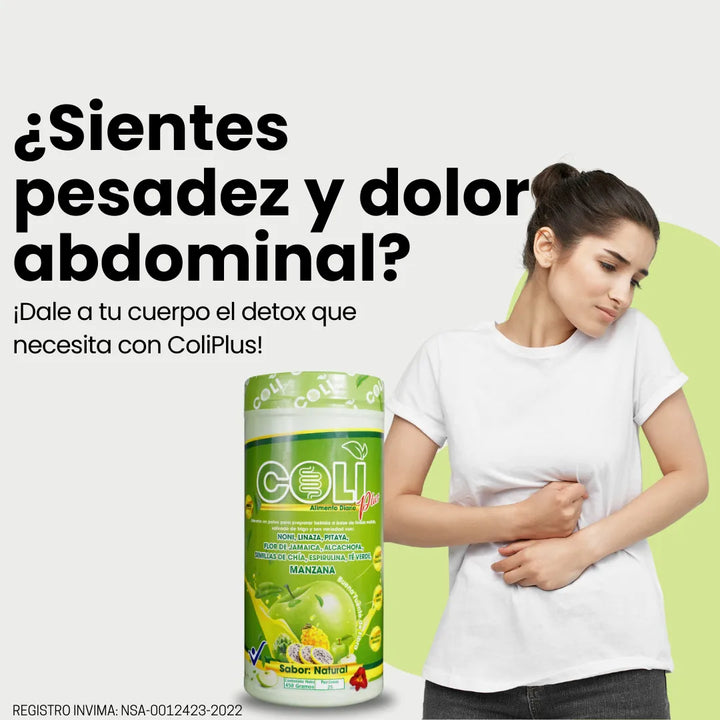 3 Coli Plus Fibra Natural Manzana Verde - Imagen 5