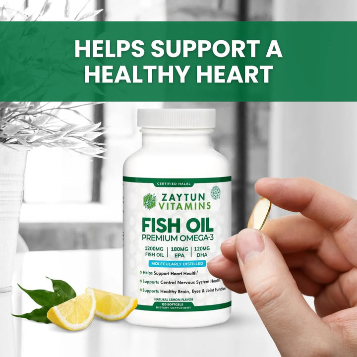 Aceite De Pescado Halal 1200 Mg Omega 3 Epa Dha Premium Apoy - Imagen 9