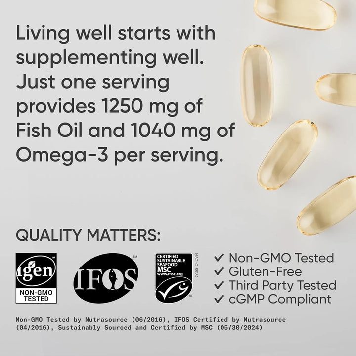 Aceite De Pescado Omega 3 Triple Fuerza Epa Dha Ácidos Graso - Imagen 4