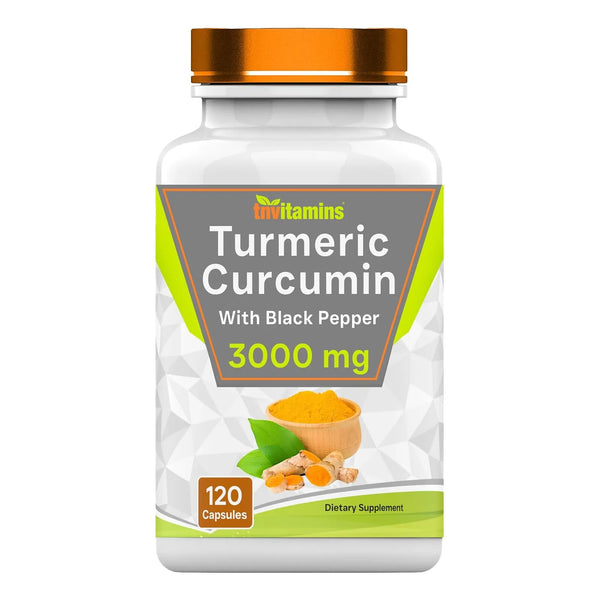 Cápsulas Curcumina Cúrcuma Pimienta Negra 3000 Mg 120 Unidad - Imagen 1