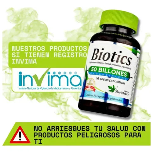 Biotics X30 Probio Fito Medics Sin Sabor - Imagen 3
